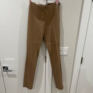 Zara Carmel Vegan Leather Pants | Size M